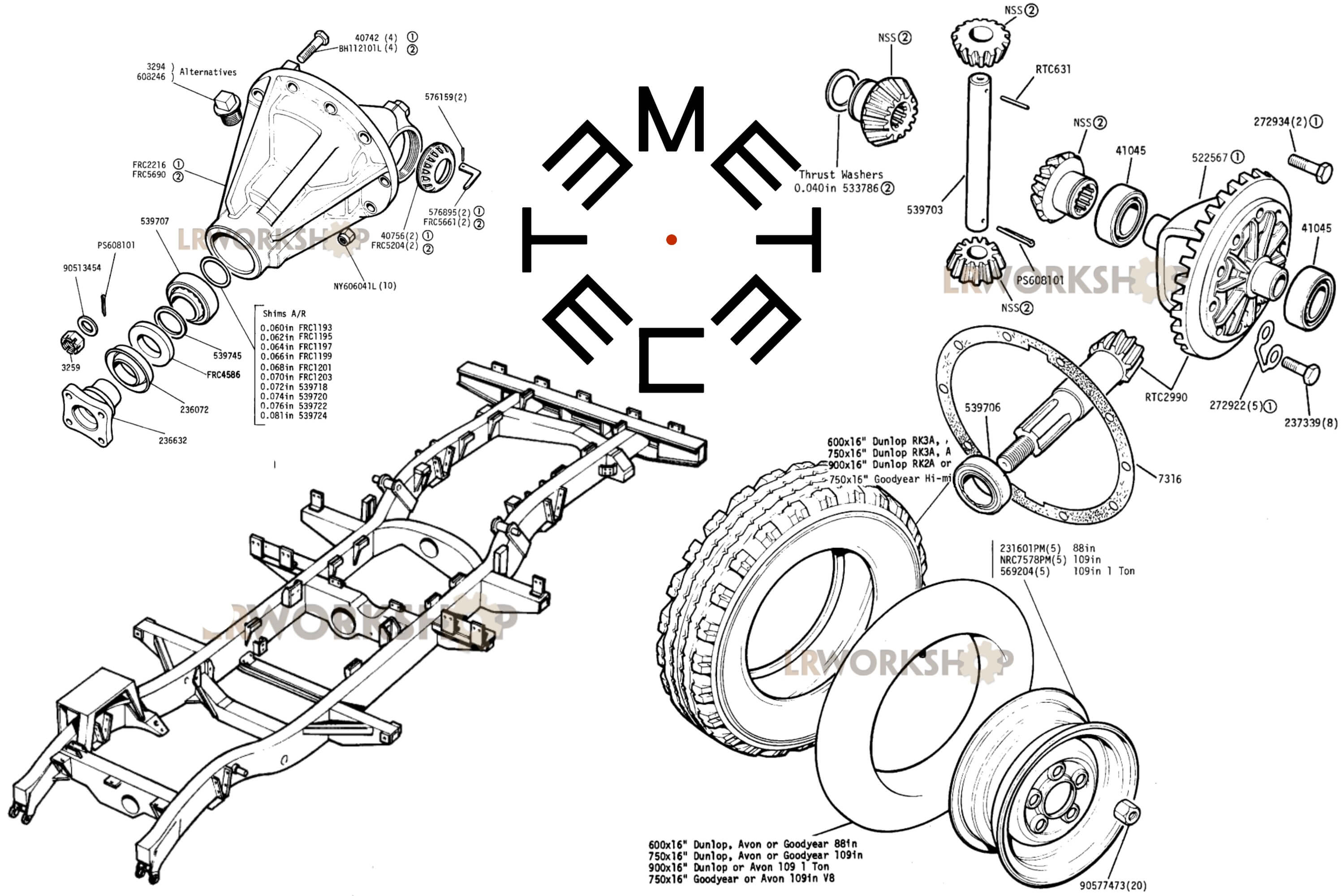 Land Rover 88 Series project, pezzi di ricambio di auto d'epoca ad Asti 1of Metec