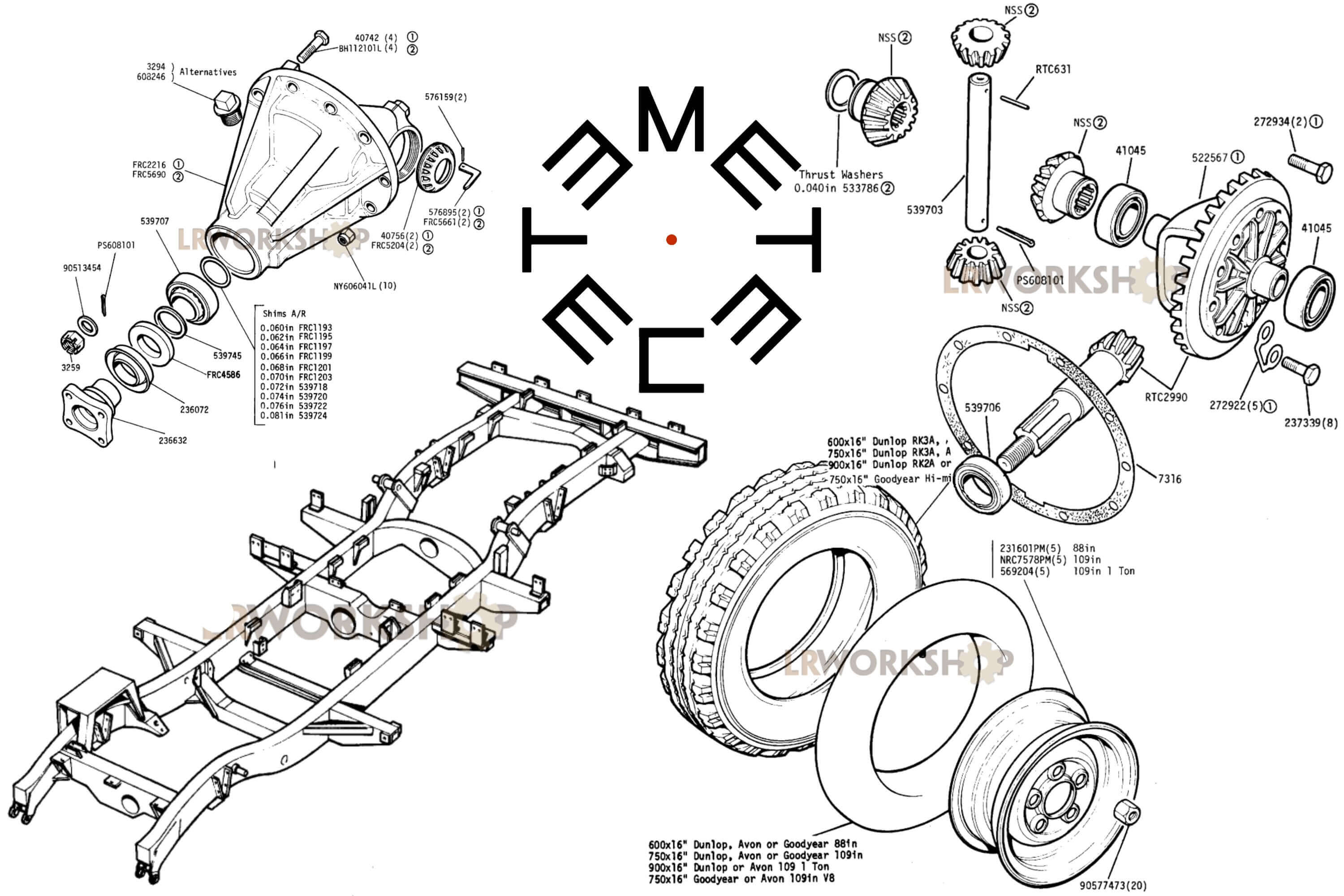 Land Rover 88 Series project, pezzi di ricambio di auto d'epoca ad Asti 1of Metec