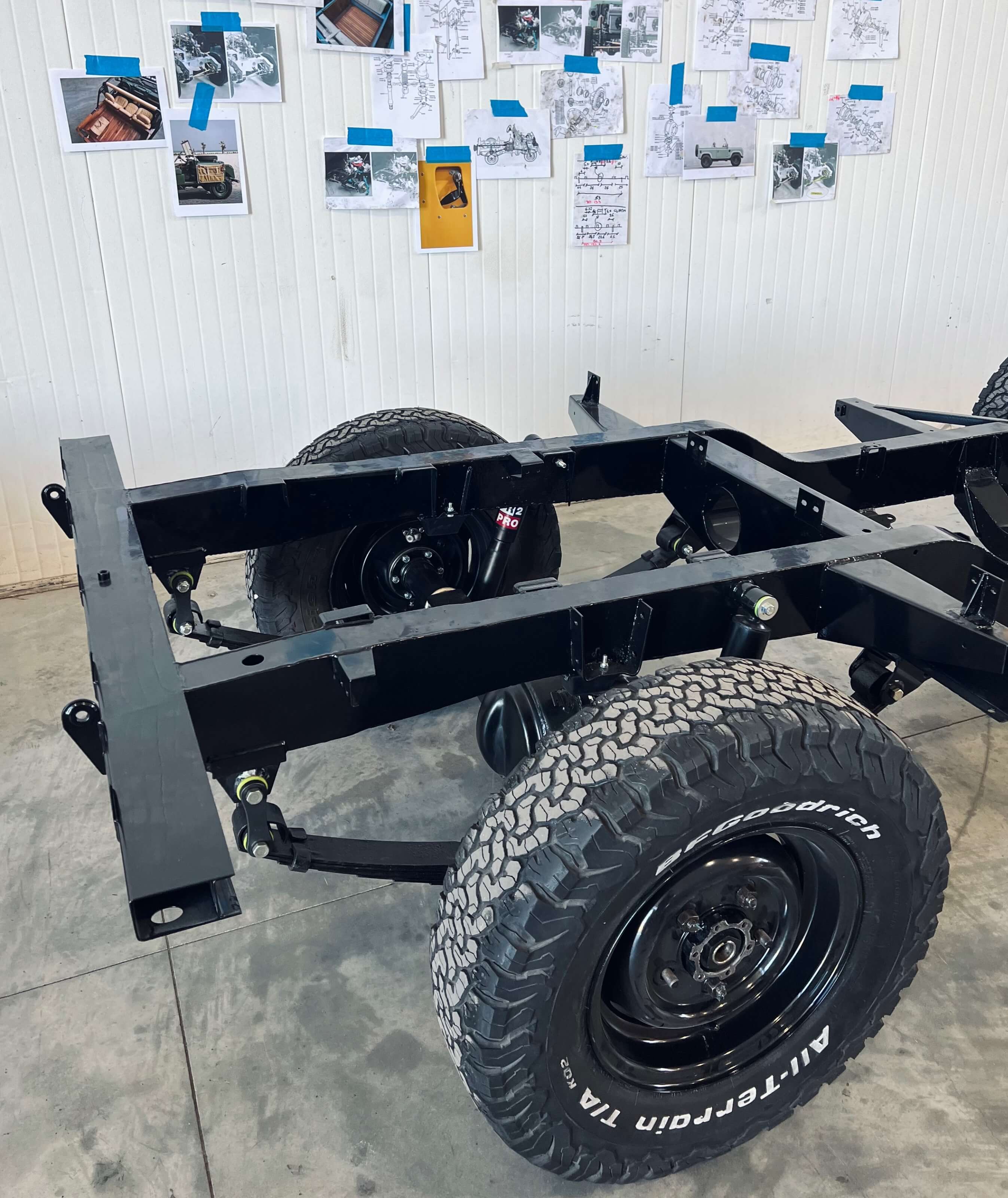 METEC - chassis back land rover 88