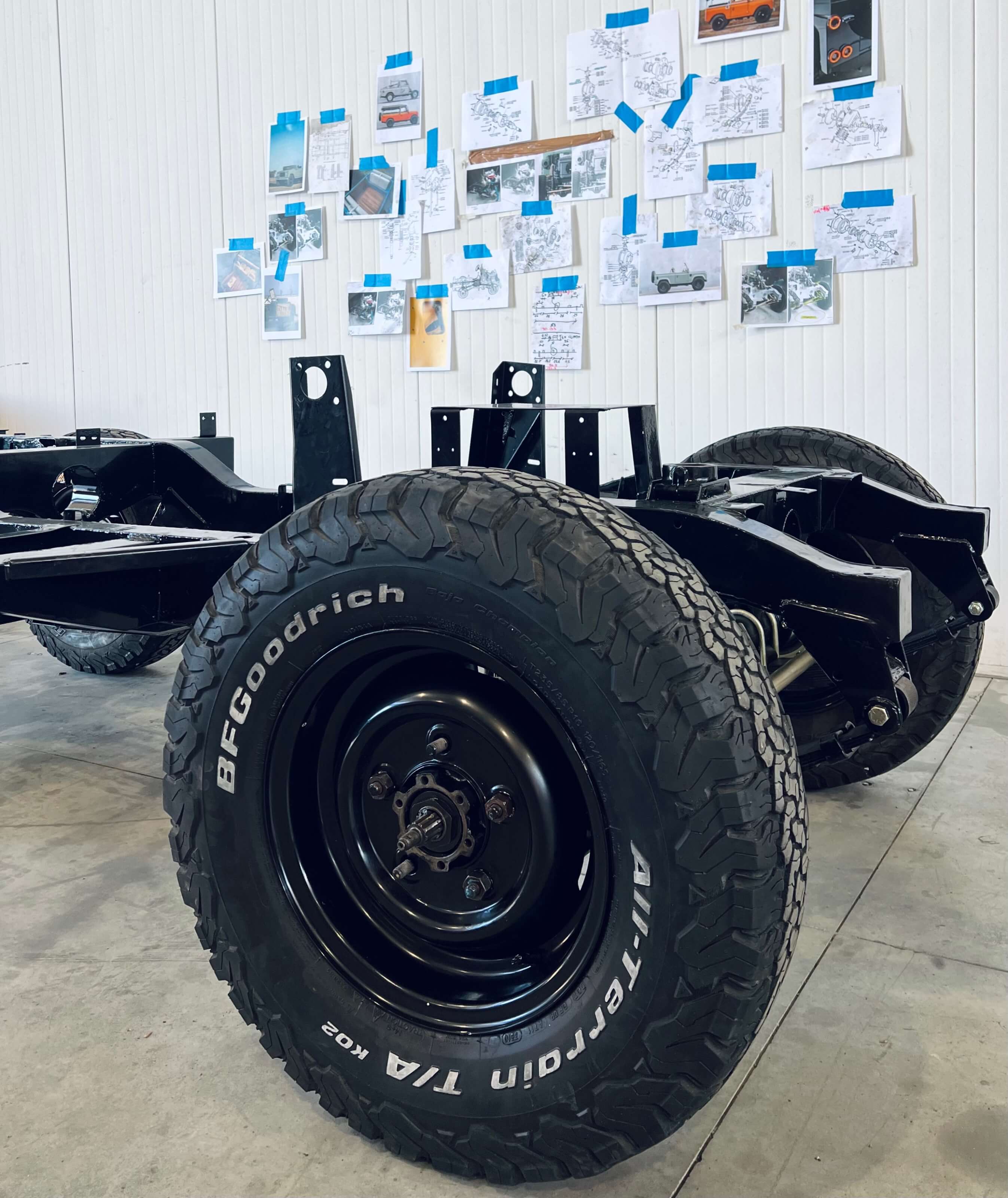 METEC - chassis front land rover 88